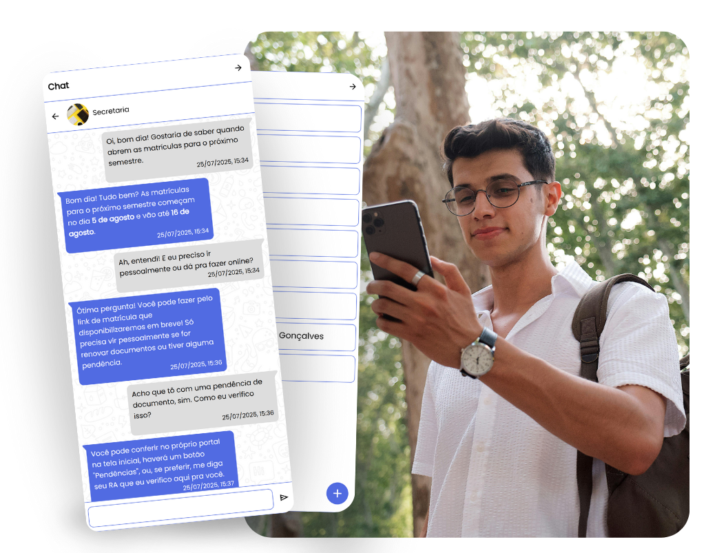 Usuária utilizando o app KeyPly